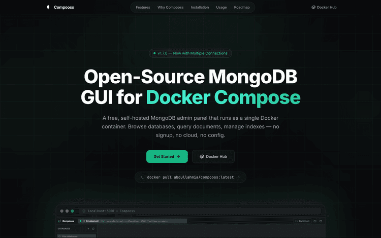 Compooss- Open-Source MongoDB GUI for Docker Compose